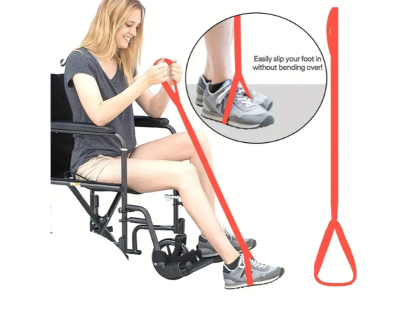 39-Inch Long Leg Lifter Strap with Padded Handgrips