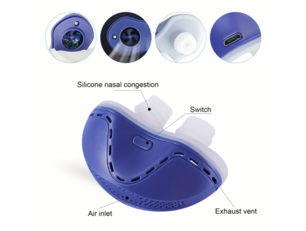 Electric Anti-Snoring Device with Adjustable Wind Speed