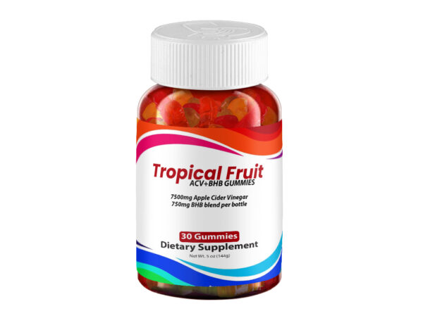 Tropical Fruit ACV+BHB Gummies - 1 Bottle